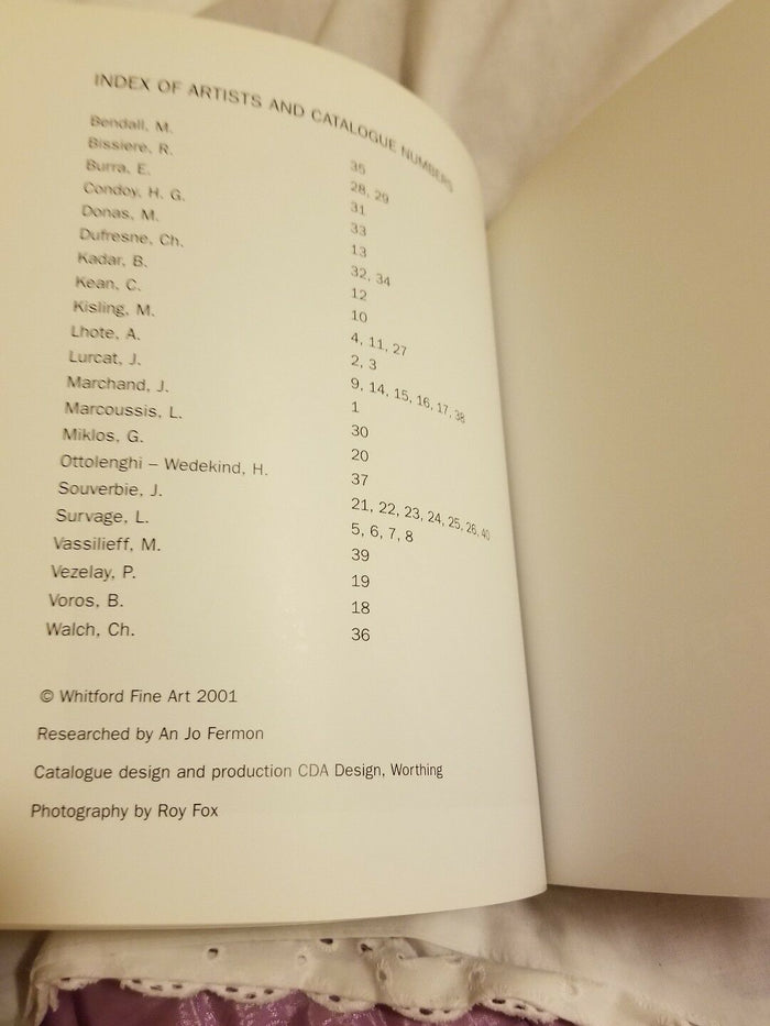 Art Catalog: Whitford Fine Art "The Lure of Cubism" Summer Exhibition 2001London