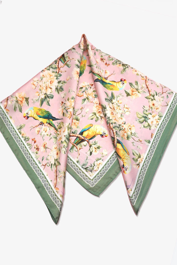 Bird Print Bandana Scarf