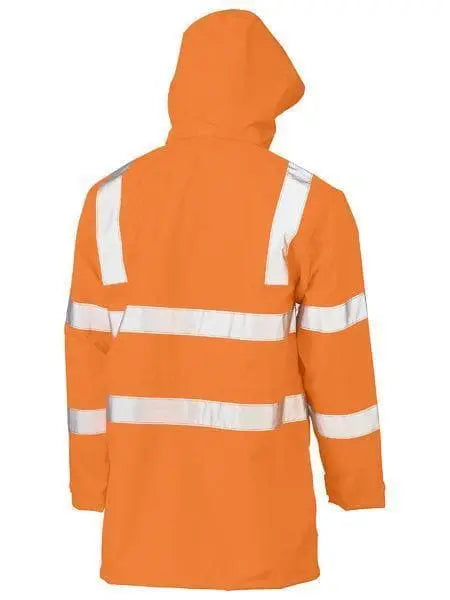 Bisley Workwear Work Wear Bisley TAPED HI VIS RAIL WET WEATHER JACKET BJ6964T
