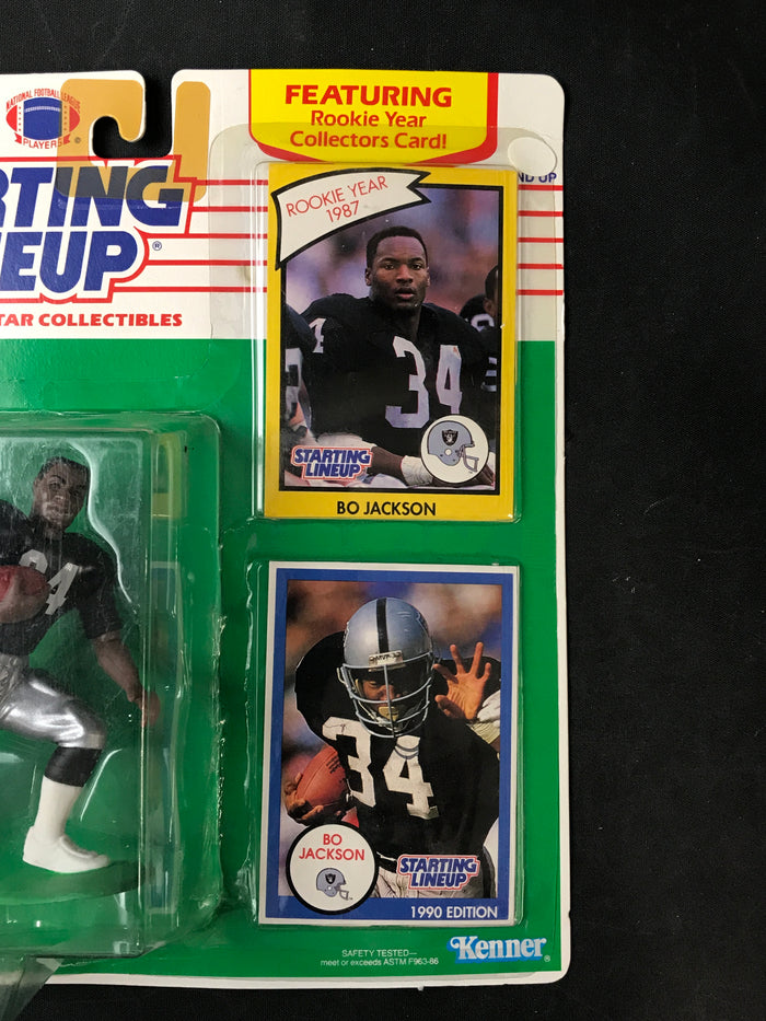 Bo Jackson Starting Lineup L.A. Raiders 1990 w/cards New in Package