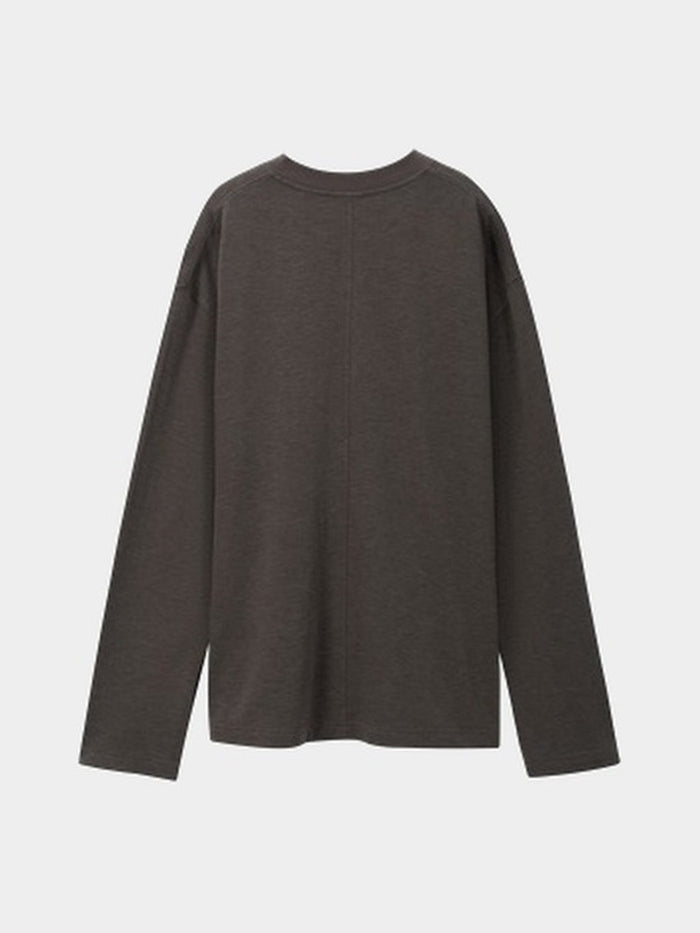 Paper Straight Bracken Henley chocolate — back