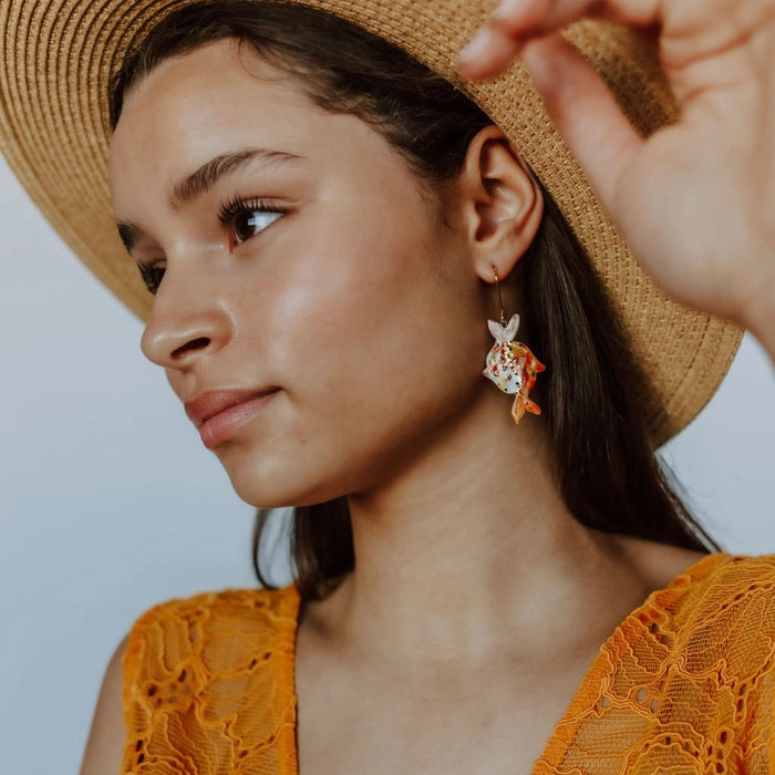 Ceramic Pisces Earrings