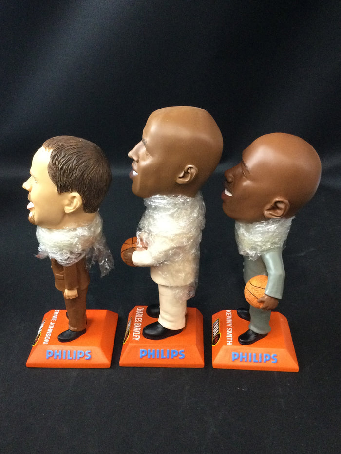 Charles Barkley, Ernie Johnson & Kenny Smith TNT Broadcast Bobblehead Set
