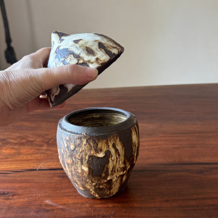 Deborah Levin: Brown Ceramic Jar