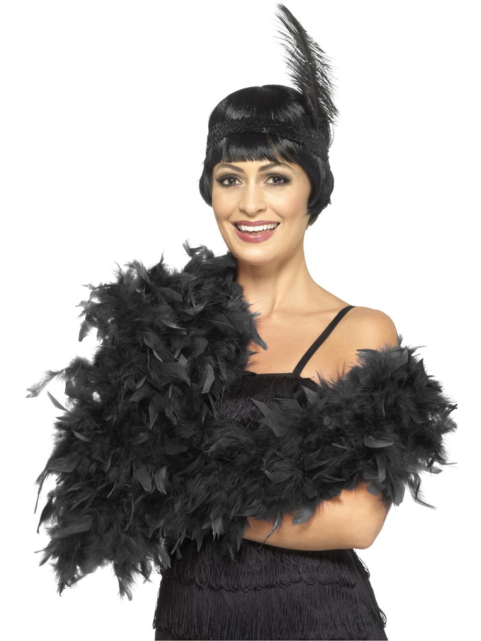 Deluxe Feather Boa, Black
