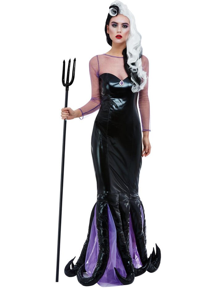 Evil Sea Witch Costume, Black