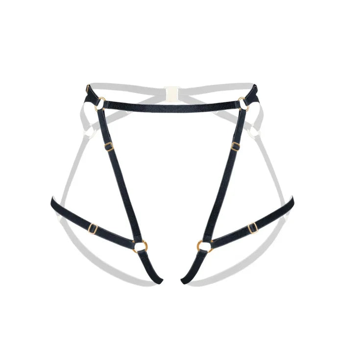 Frisson Harness - Pink & Black