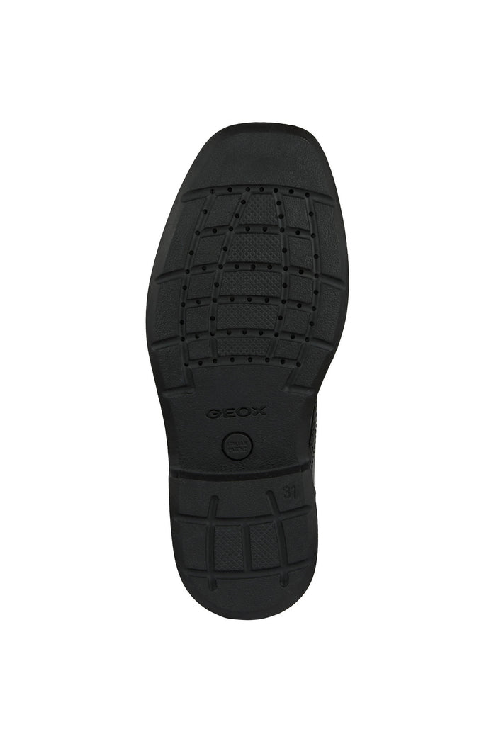 Geox School Shoes | Federico Brogue Lace Up | Black