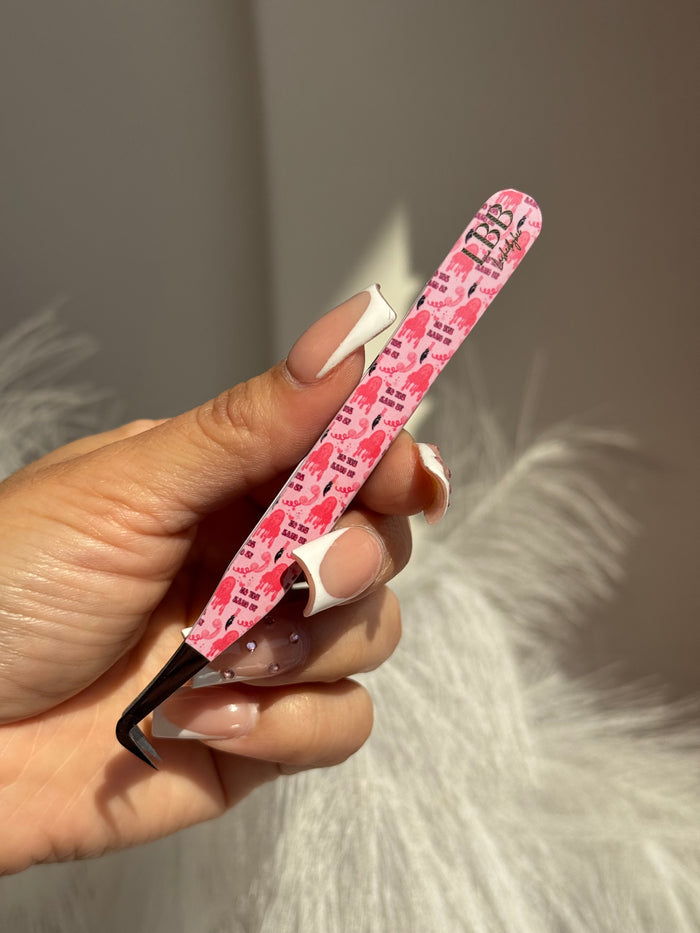 Girly ghostface 90° tweezers