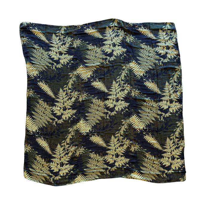 Green Hawaiian Ferns Kapa Moe — Hawaiian Bamboo Swaddle Blanket