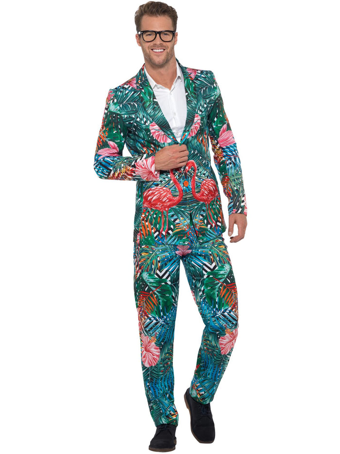 Hawaiian Tropical Flamingo Suit