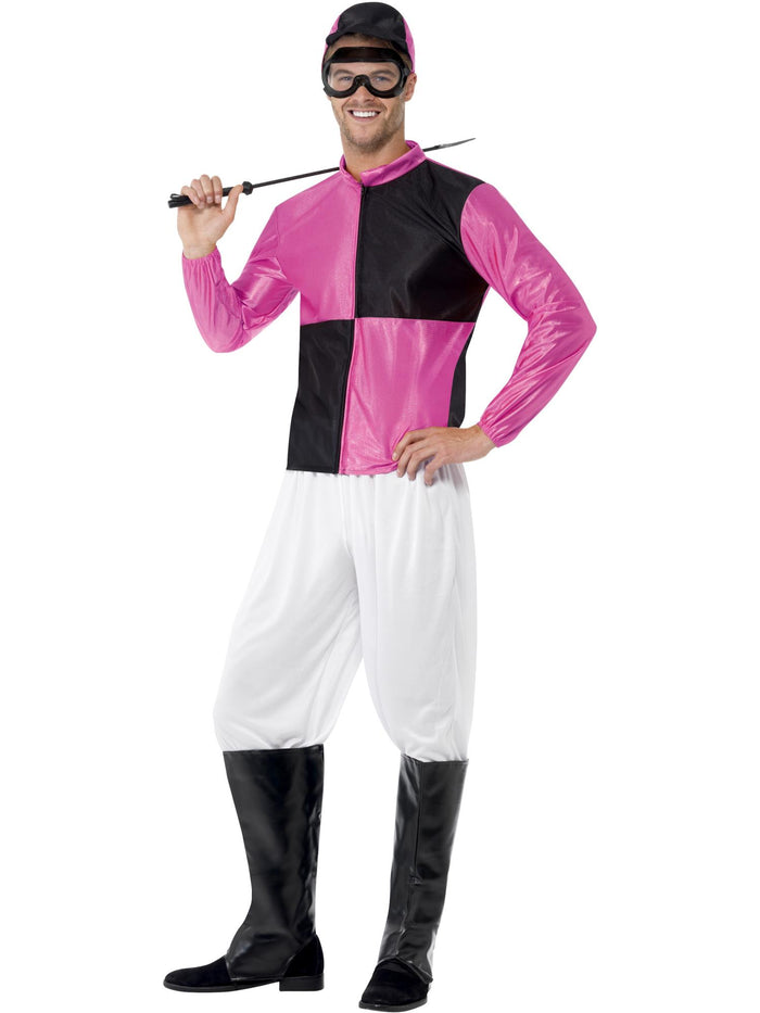 Jockey Costume, Black & Pink