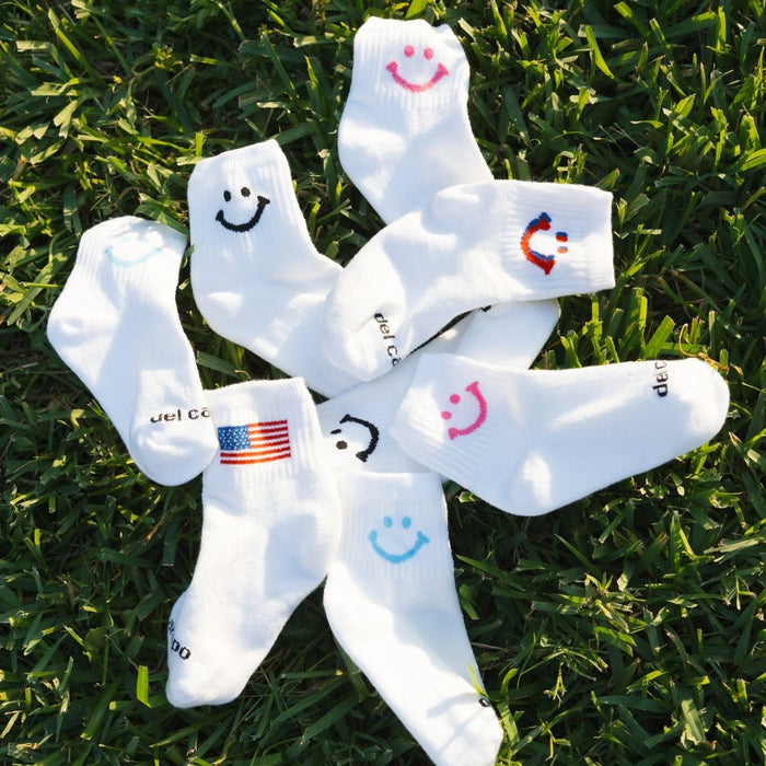 Del Campo Kids Smiley golf socks