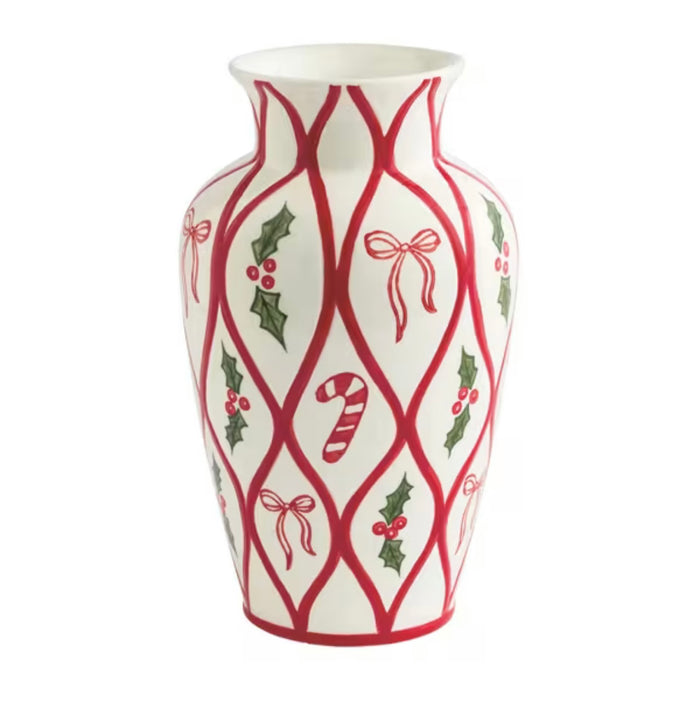 Mud Pie Xmas Vase