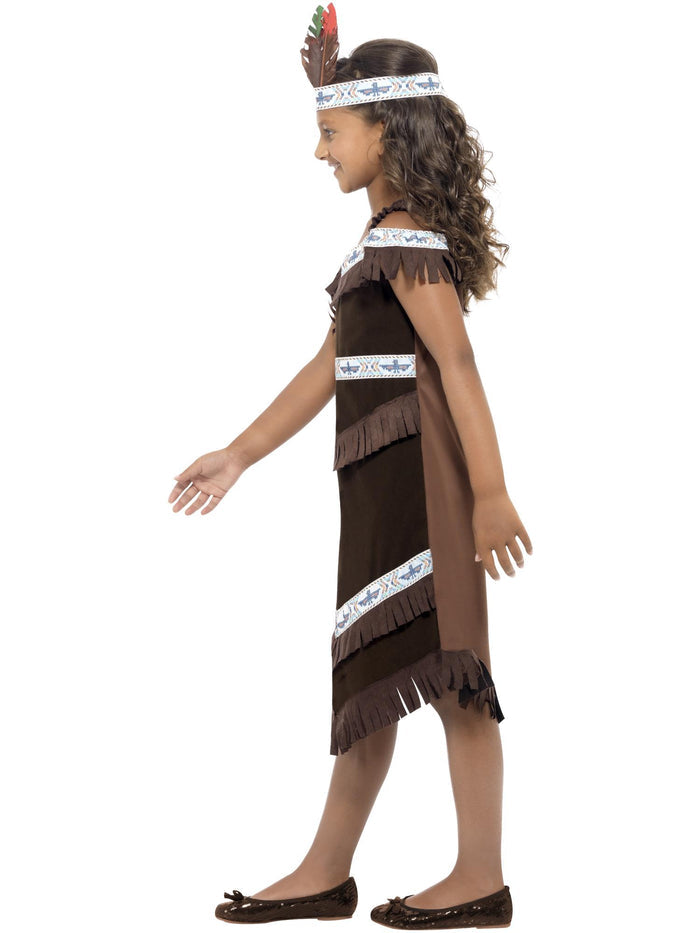 Native American Inspired Girl Costume with Feather