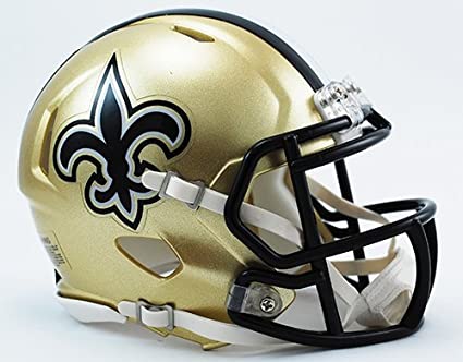 New Orleans Saints NFL Riddell Mini Speed Football Helmet