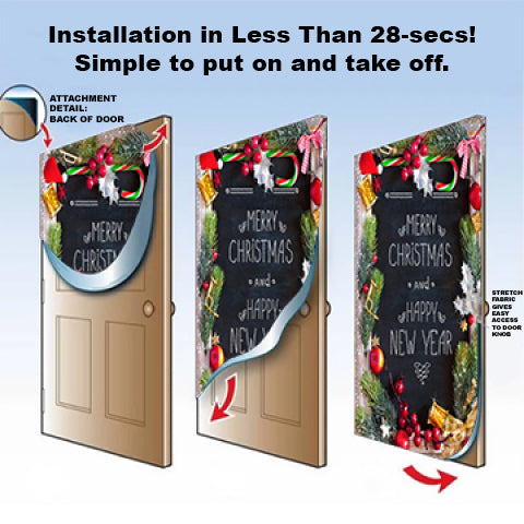 DoorFoto Door Cover NYC XMAS
