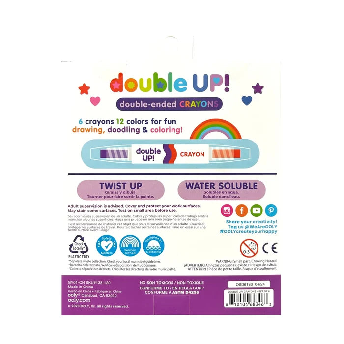 Ooly – Double Up! Double-Ended Crayons