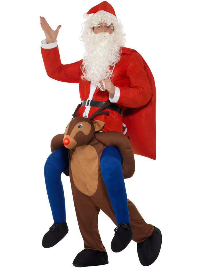 Piggyback Reindeer Rudolf Costume