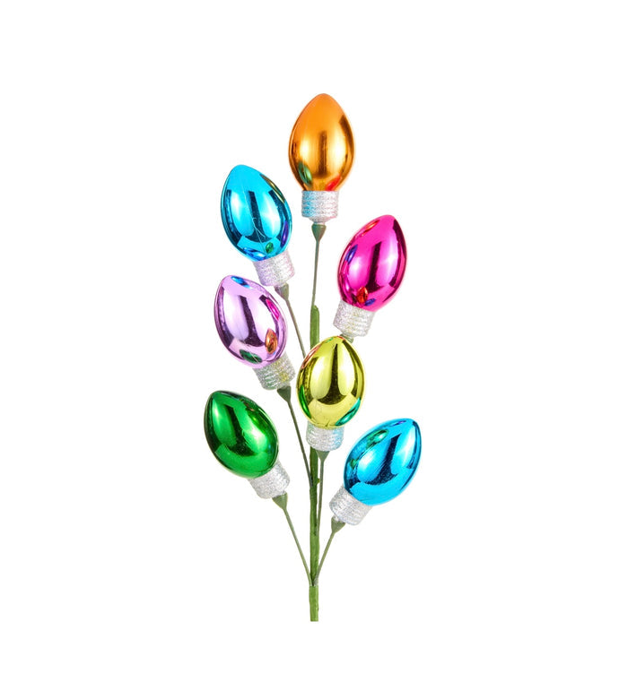 Raz 28” Multicolor Light Bulb Spray