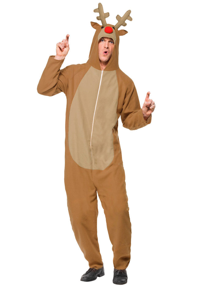 Reindeer Costume, Brown, with Bodysuit