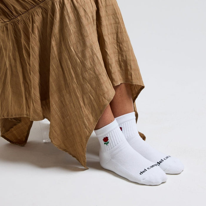 Del Campo Rose golf socks