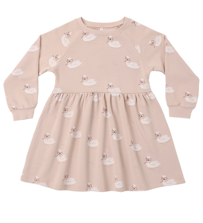 Rylee + Cru Raglan Dress in Swans