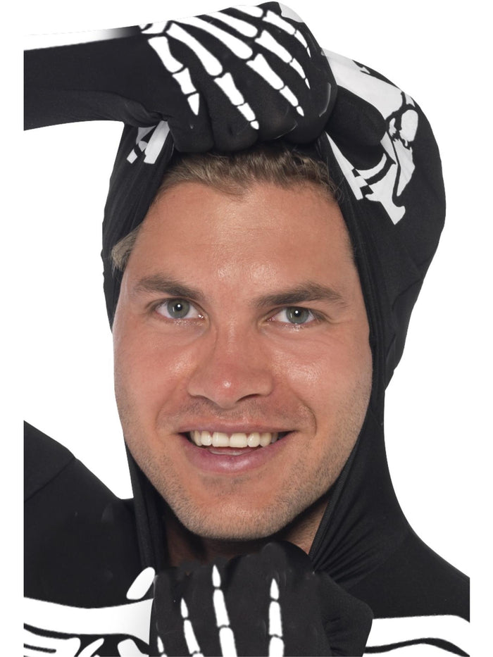 Skeleton Second Skin Costume, Black