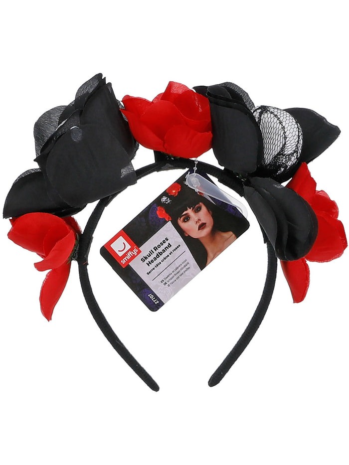 Skull Roses Headband