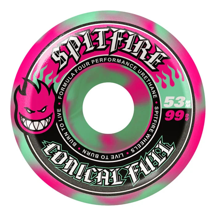 SPITFIRE F4 CONICAL FULL SWIRL WHEELS (53MM / 99D)