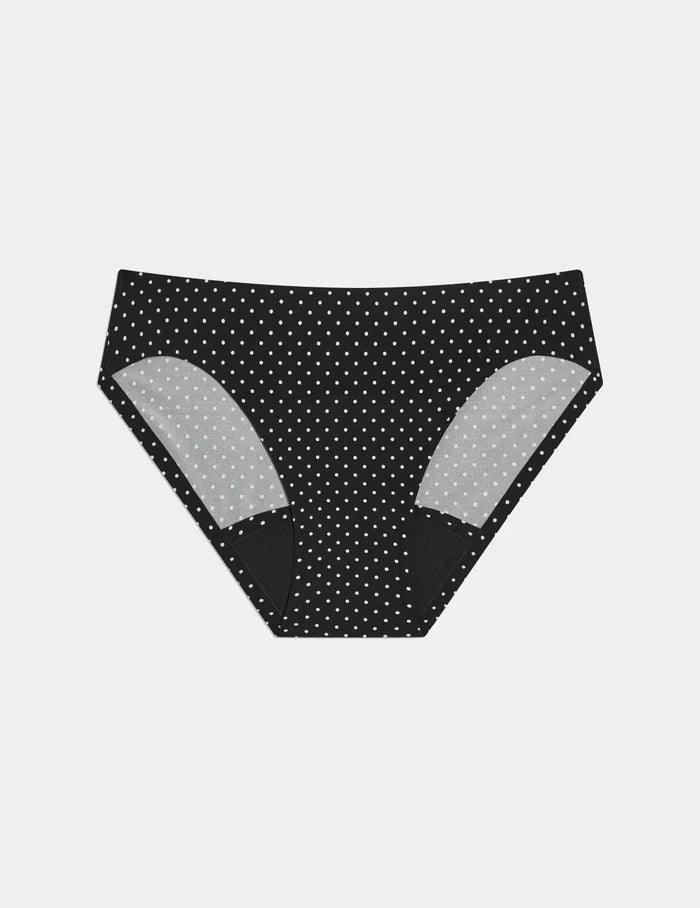 Black with White Polka Dot / XS