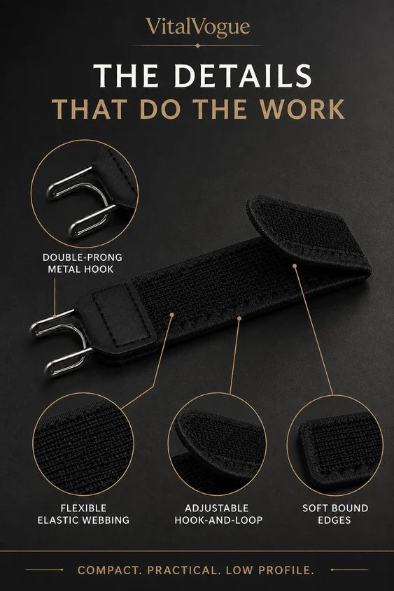 VitalVogue No-Buckle Stretch Belt: Slim, Secure & Comfortable for Men and Women