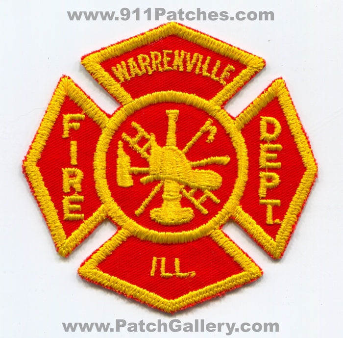 Warrenville Fire Department Patch Illinois IL