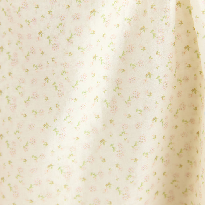Wrap Detail Mini Dress - Cream Floral