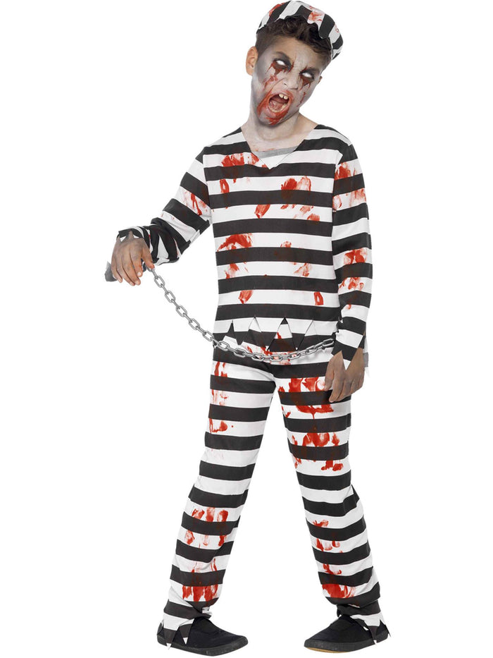 Zombie Convict Child Boy's Costume