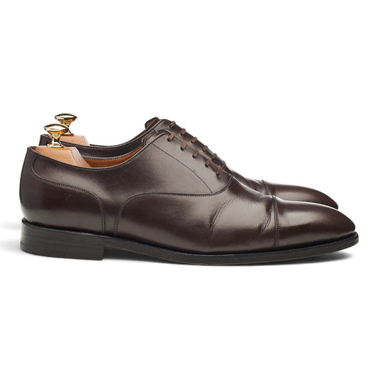 '11780' Dark Brown Leather Oxford UK 9