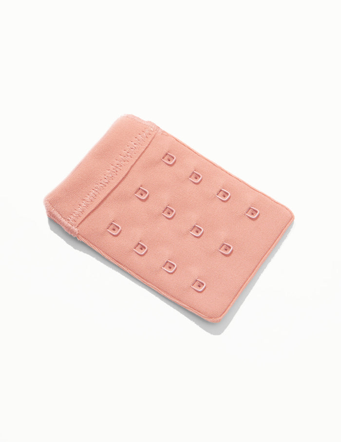 | 3-Hook Band Extender shown front-facing against a light gray background | Pink Ginger