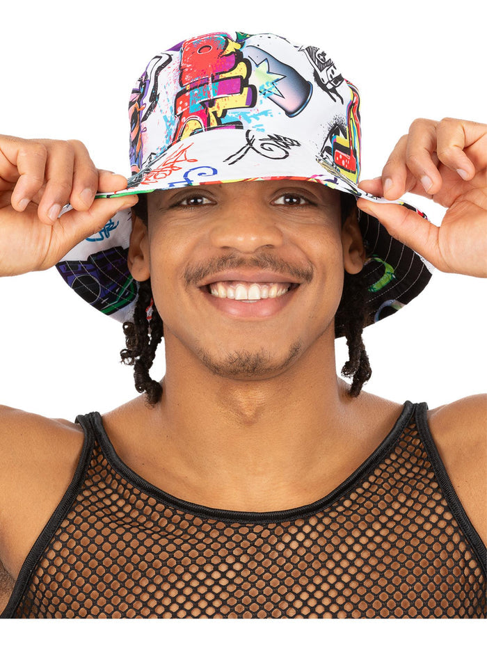 90s Graffiti Bucket Hat