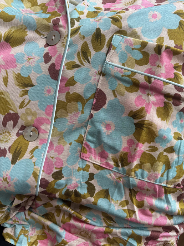 Carmen Painted Blooms Modal Short PJ Set - M & 1X left