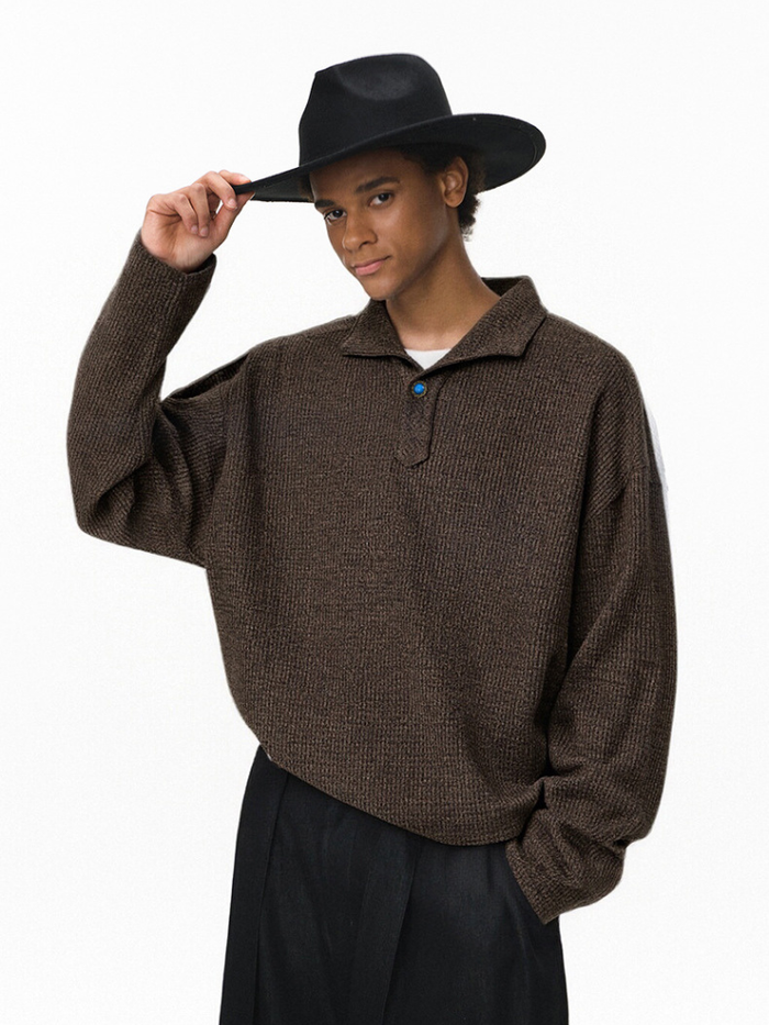 Alpine Rib Knit Brown