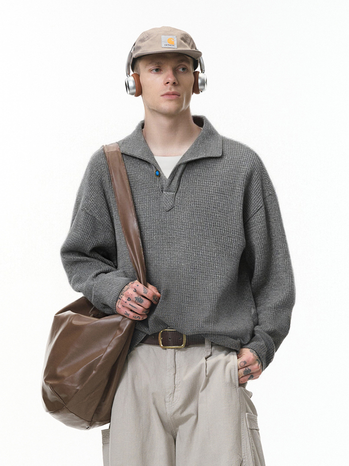Alpine Rib Knit Grey