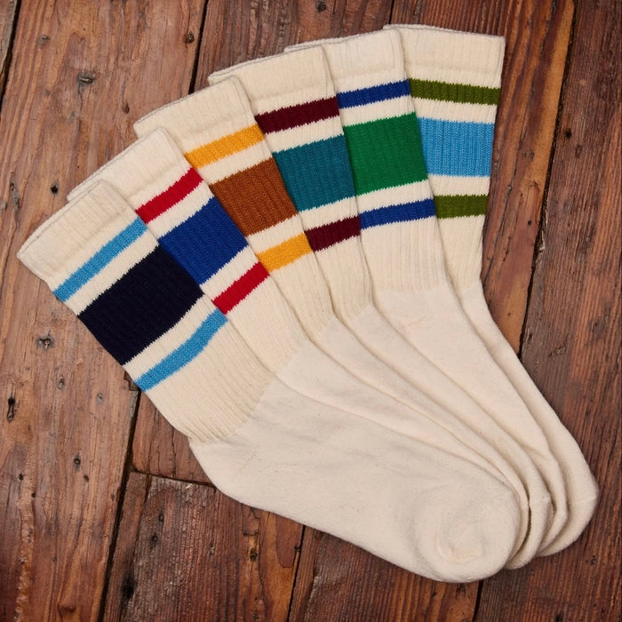 American Trench: Men's Retro Stripe Socks (various colors)