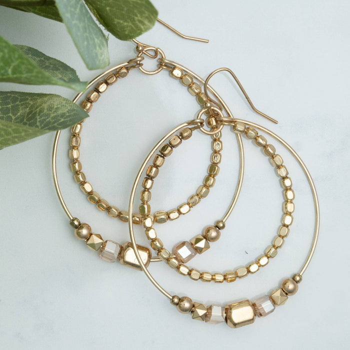 Andra Gold bead Earrings