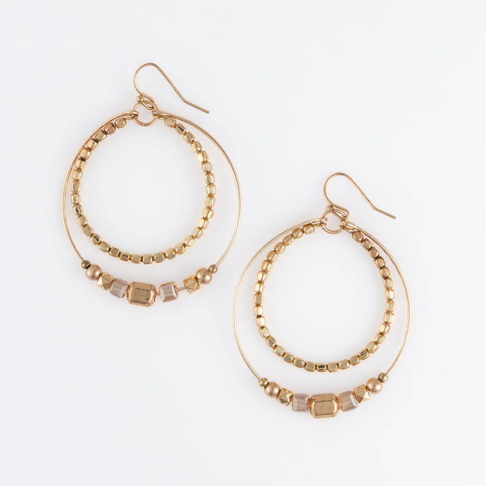 Andra Gold bead Earrings