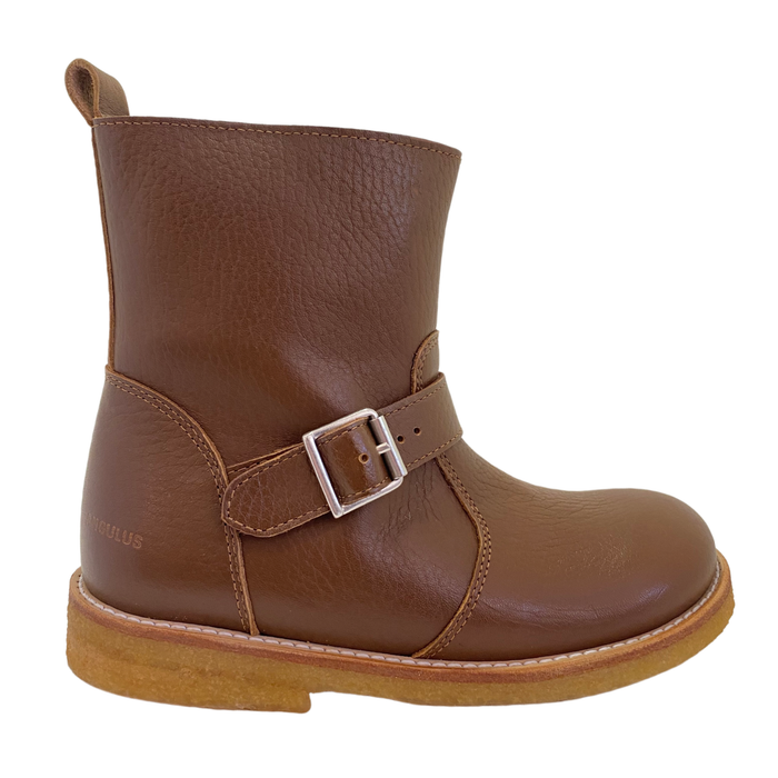 Angulus Girls Boot  |  Basic with Zipper  |  Cognac