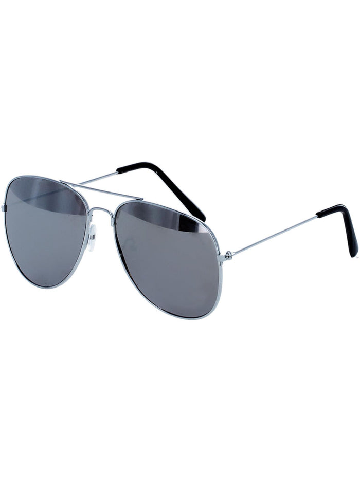 Aviator Specs, Silver Mirror