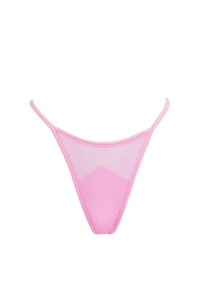 Mini mesh thong  / G- STRING BABY PINK,BOTTOMS - EXES LINGERIE