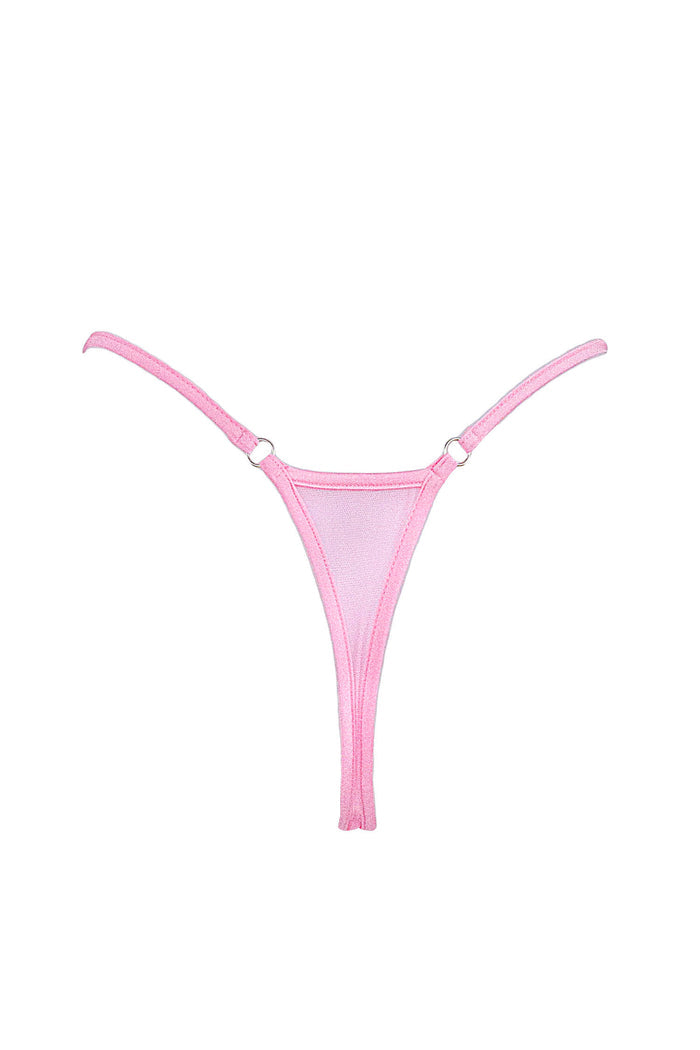 Mini mesh thong  / G- STRING BABY PINK,BOTTOMS - EXES LINGERIE