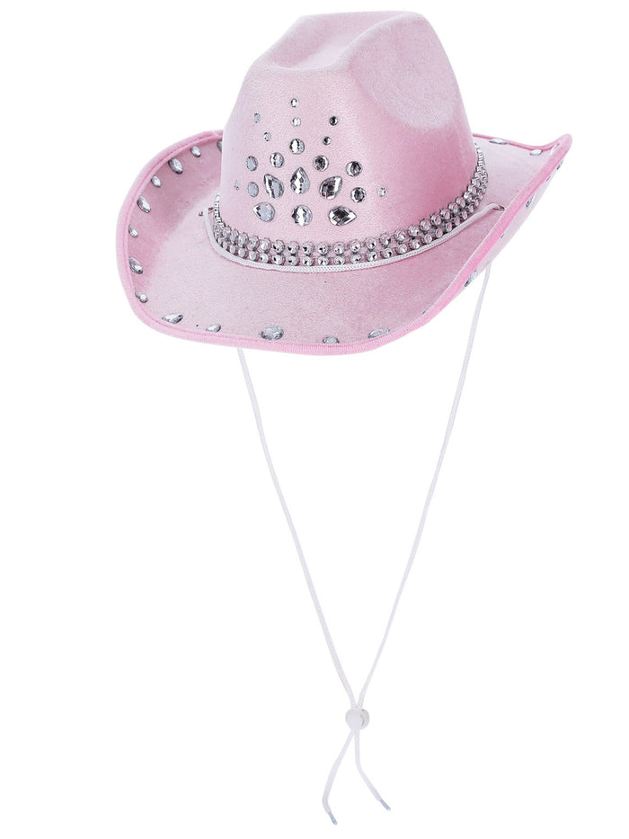 Baby Pink Rhinestone Cowboy Hat