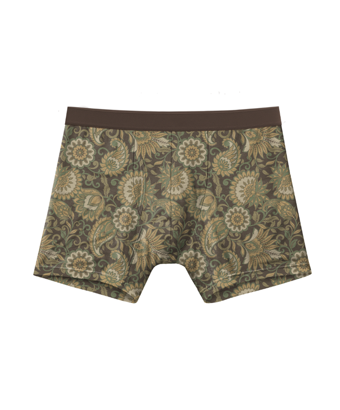 S / Olive Paisley / Bamboo